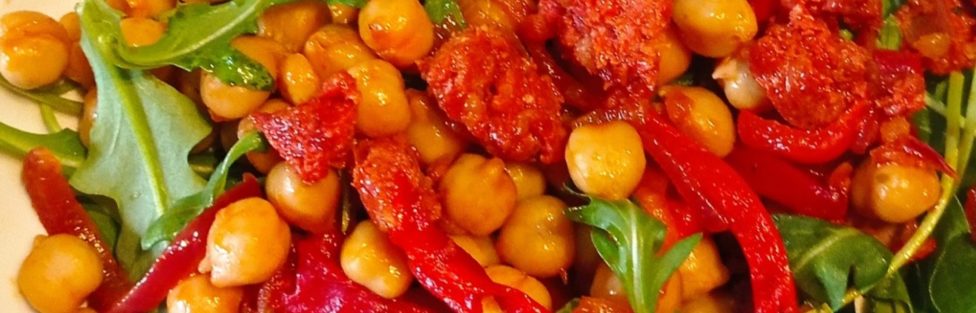 CHICKPEA AND CHORIZO SALAD